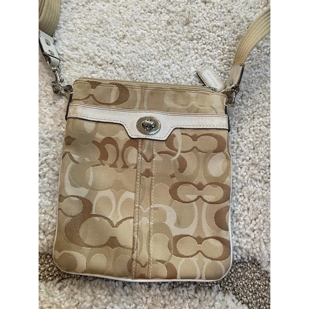Coach Hampton Op Art North South Crossbody